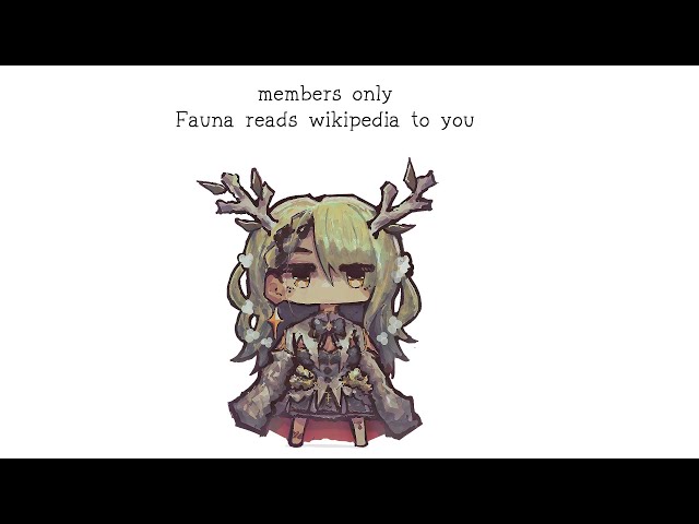 【Members Only】 Fauna softly reads wikipedia to youのサムネイル