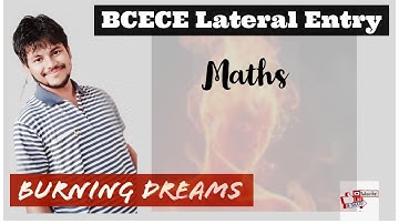 Previous paper maths concept for BCECE LE...