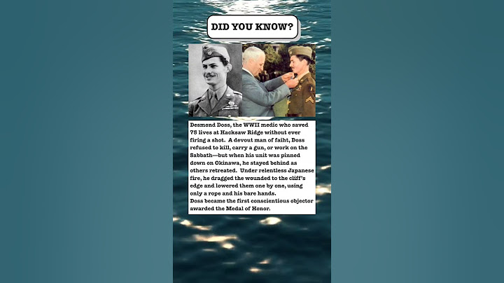1945, World War II, he saved  75 lives on HACKSAW RIDGE and never fired a weapon #shorts