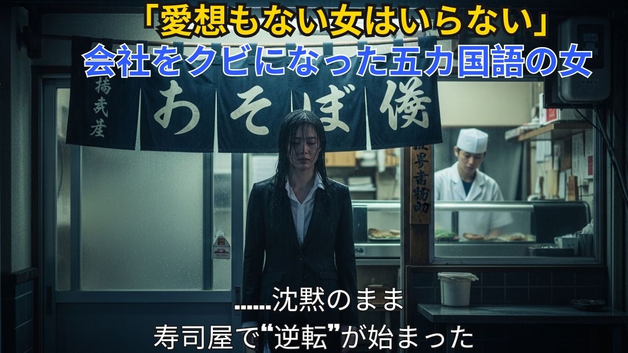 廃業寸前の寿司屋の面接に無愛想を理由に会社クビになった5ヶ国語操る女性が来店。「どこにも居場所ないの」バイトとして雇った結果【衝撃の逆転】