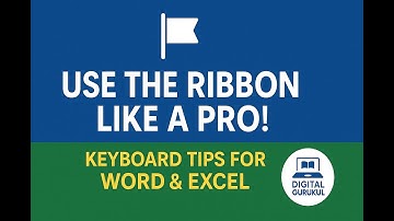 Use the Ribbon Like a Pro! Keyboard Tips for Word & Excel 💻