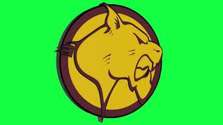 Quispamsis Middle School Cougars Green Screen Logo Loop Chroma Animation