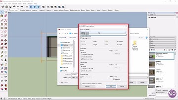 5-7 Export From SketchUp to AutoCAD file (SketchUp Tutorials)
