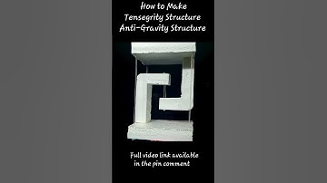 How to Make Tensegrity Structure - Anti-Gravity Structure #shorts