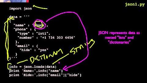 Python for Informatics Chapter 13 - Web Services (Part 2/3)