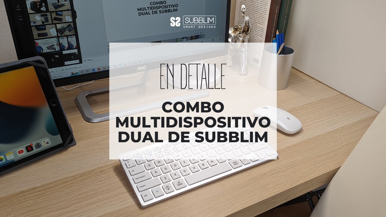 Teclado compacto multidispositivo con tecnología inalámbrica dual