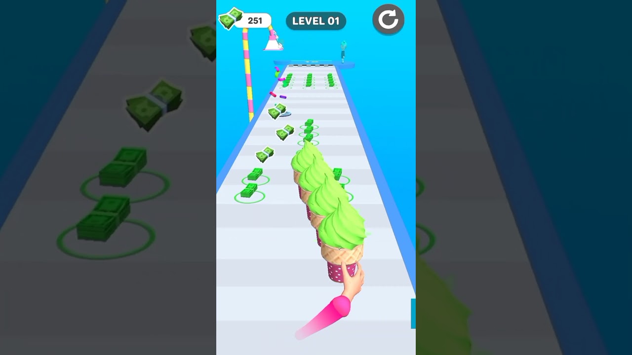 Ice cream stack gameplay 