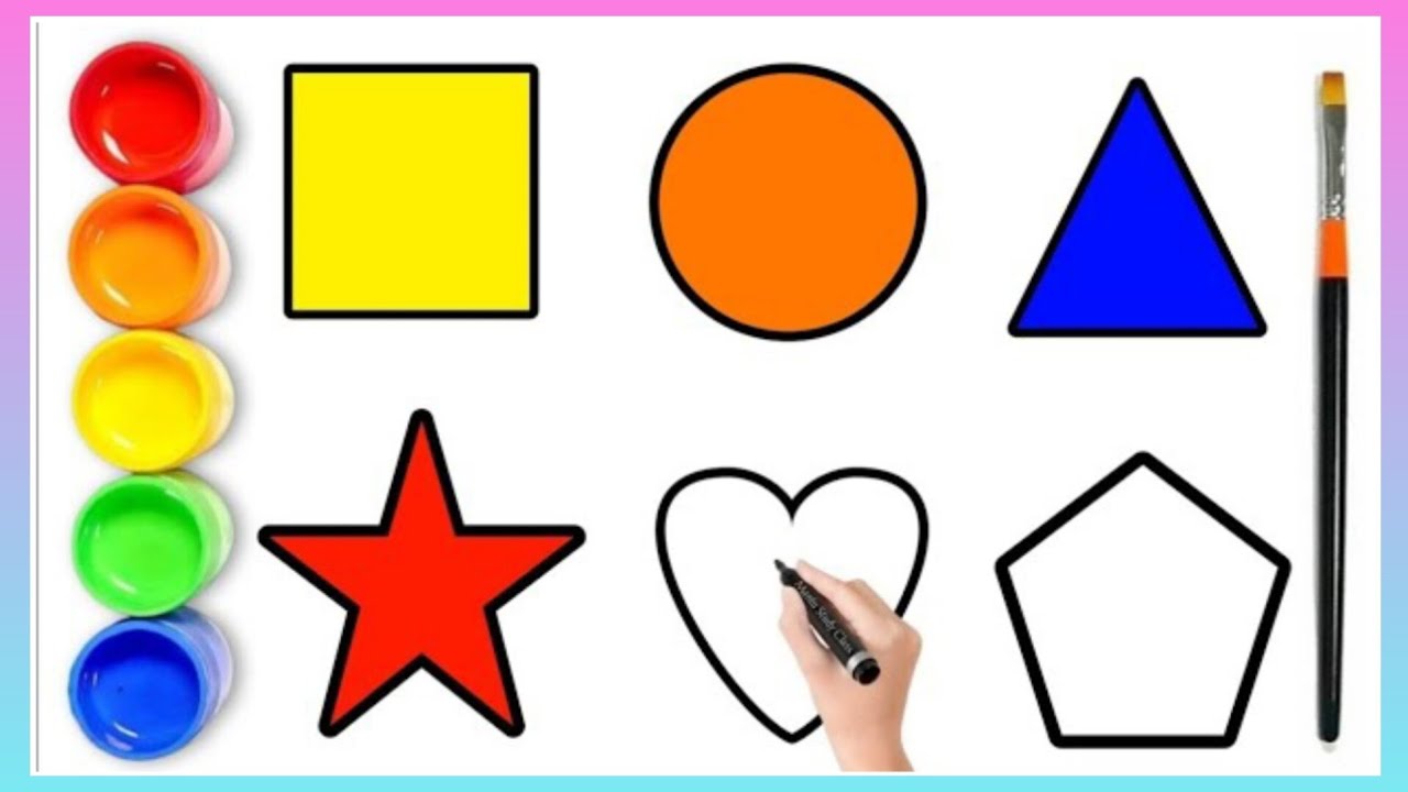 Shapes | Shapes for kids | 2Dshapes | Basic shapes | Shapes with pictures and words |