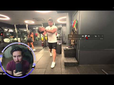 Split Squat Deceleration with Medball