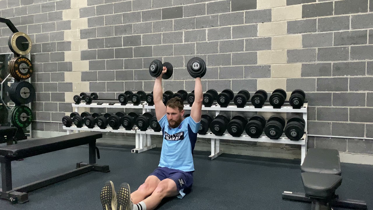 Dumbbell Z press correct technique YouTube