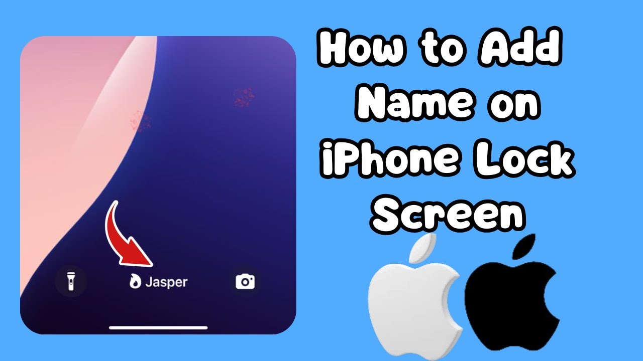 How to Add your Name on your iPhone Lock Screen! - YouTube