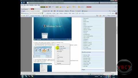Theme Howto: How to make windows vista look like Windows 7