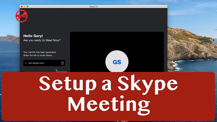 Setting Up a Skype Meeting