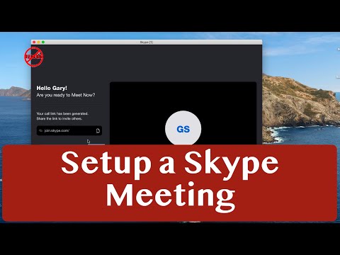 Setting Up a Skype Meeting