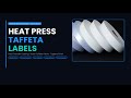 Heat Press Taffeta labels