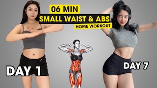 🔥 Free Full Body Workout ➜ Fastest Way To Get A Small Waist & Abs