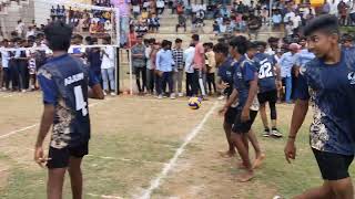 PUC college lavel volleyball match in MKCP vs MMC college in n r pura