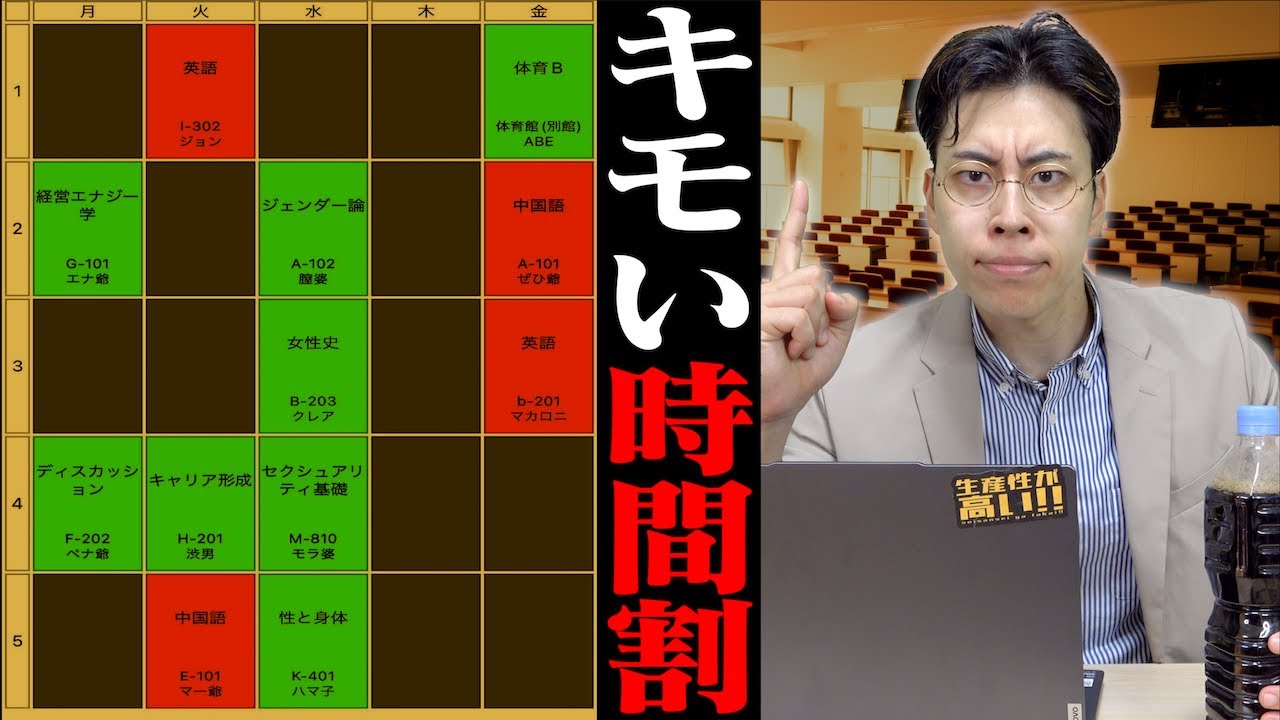 意識高い系大学生の｢キモい時間割｣