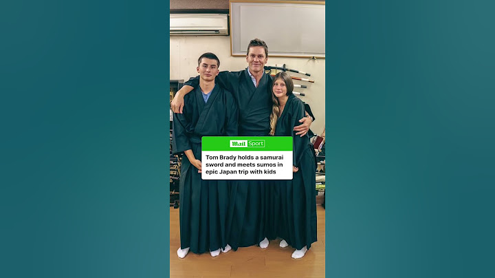 The 🐐 takes Japan! 📷: tombrady/Instagram #tombrady #japan #nfl #samurai #sumo