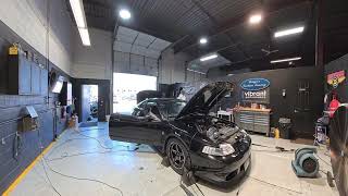Supercharged 2V mustang on the dyno at Diago's custom tuning