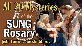 ❤️ALL 20 MYSTERIES of the FULL - SUNG ROSARY - COMPLETE in ONE Long Video