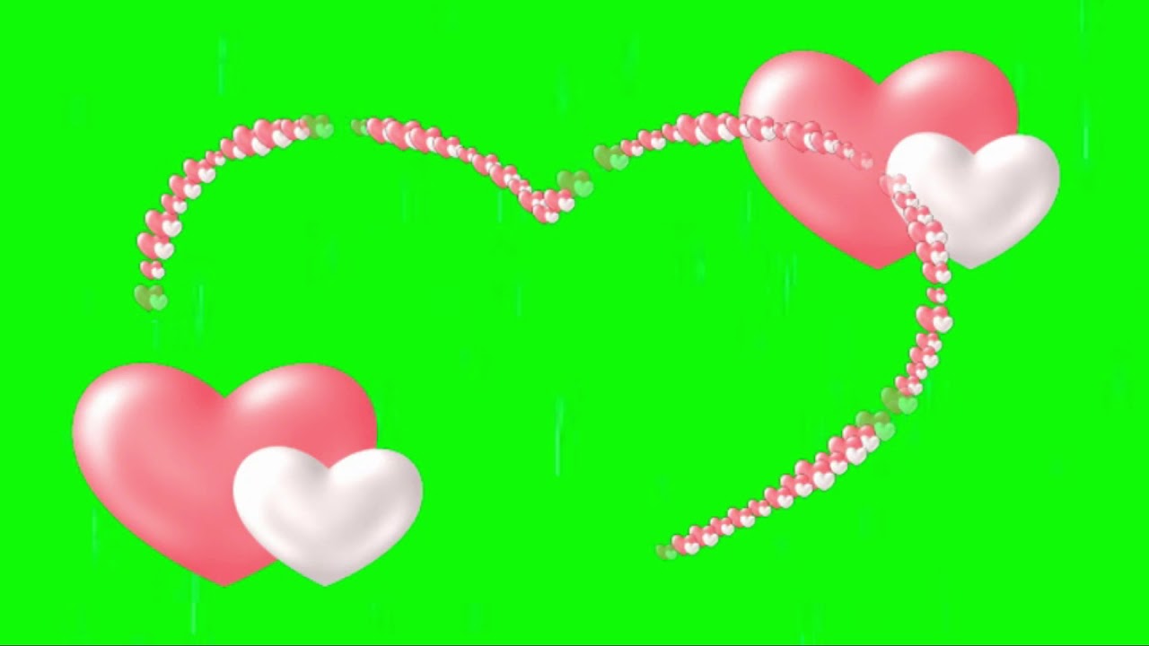 Heart Formation Green Screen Overlay Animation | VK STUDIO 2018 SCREEN