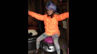 Avery on igallop. ....crazy kids
