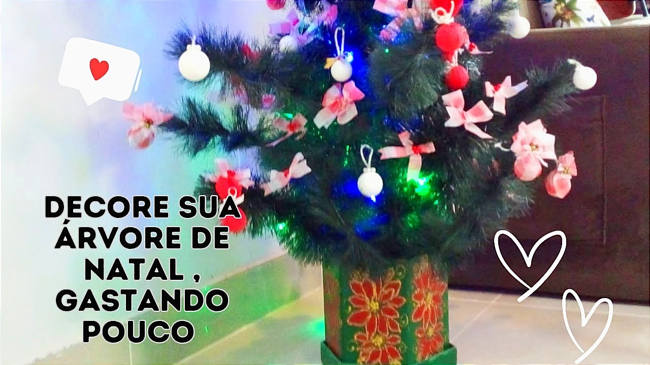 Como decorar arvore de Natal gastando pouco?