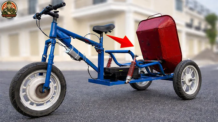A 50-year-old welder has amazed millions by attaching a pushcart to a bicycle!