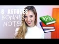 8 astuces BONNES NOTES | comment réussir ses études?