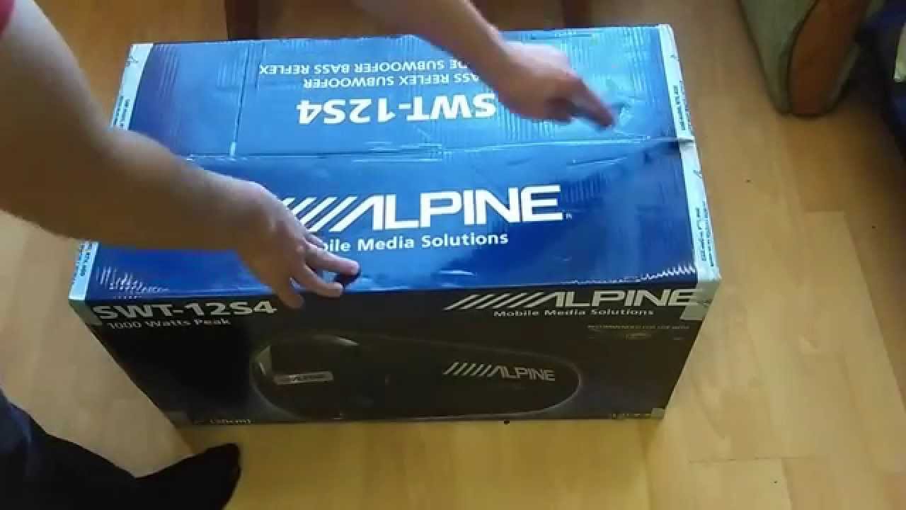 subwoofer alpine swt 1254