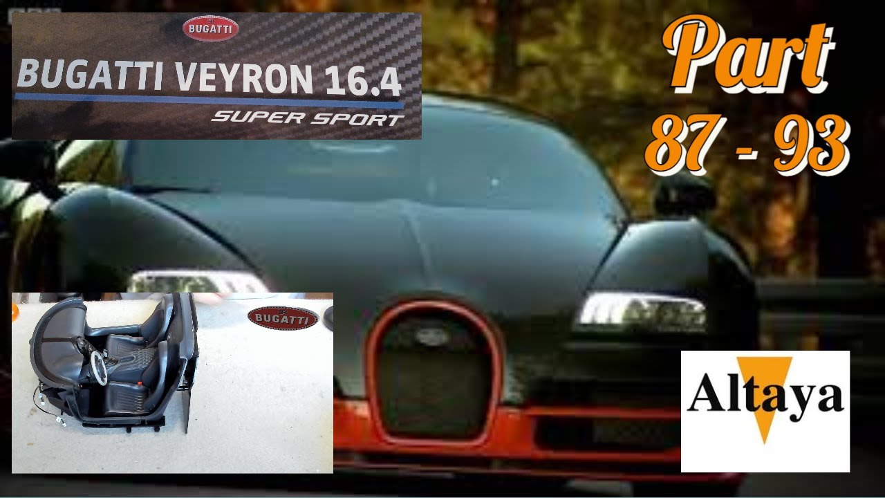Modèle Réduit Bugatti Veyron 1:8 Altaya - Feux LED Arrière - Occasion