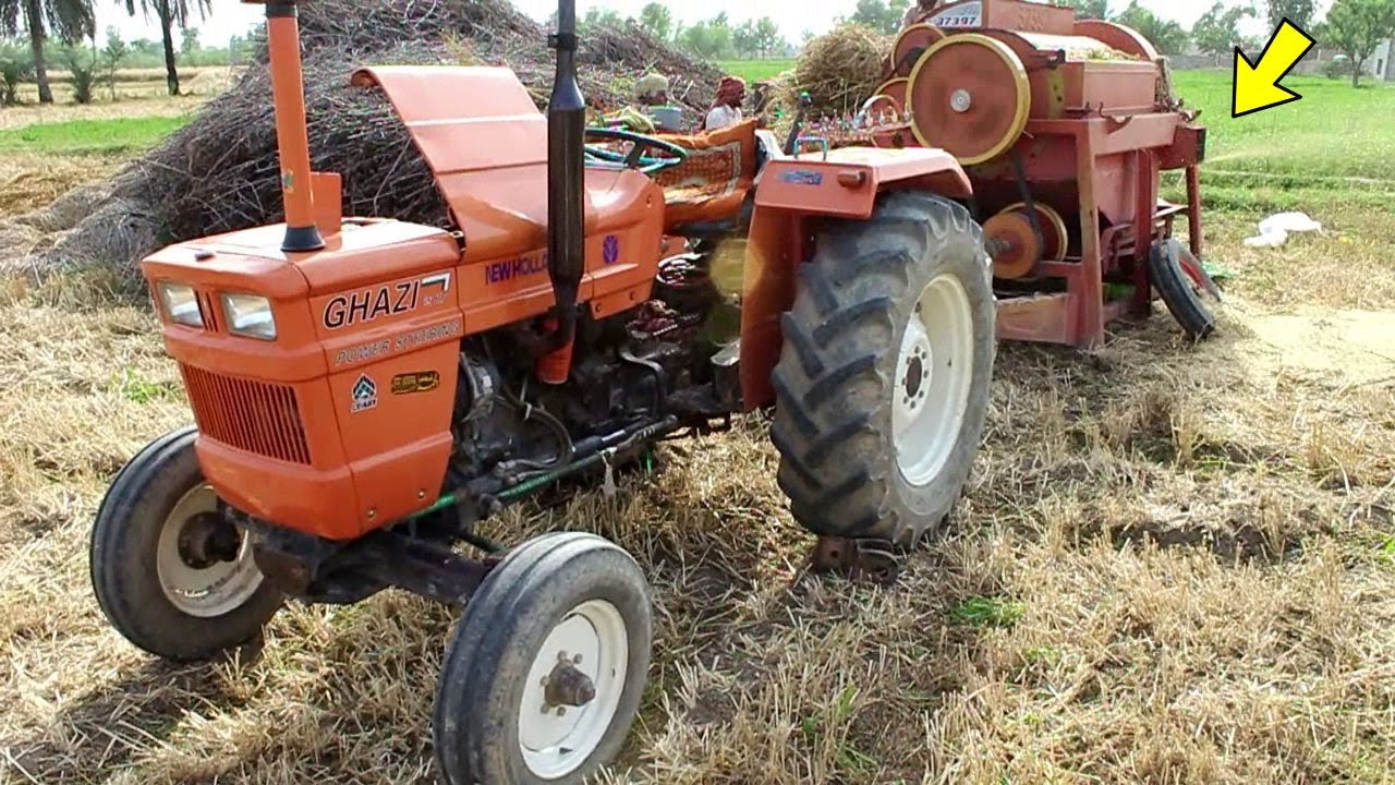 Wheat Thresher Machine Al Ghazi Tractor Agriculture Work