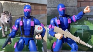 Retro gijoe snake eyes version 1 ultimate action figure super 7 is the best they have done