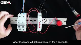 GEYA GRT8-S Asymmetric Cycle Timer Relay SPDT 220V 16A AC/DC12V-