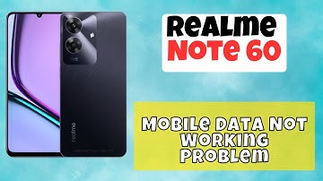 Mobile Data Not Working Problem Realme Note 60 #latest