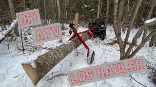 DIY ATV Log Hauler