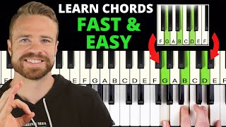 How to Play Chords on the Piano (the 'Quick & Easy' way) by Become a Piano Superhuman 107,273 views 2 years ago 9 minutes, 2 seconds