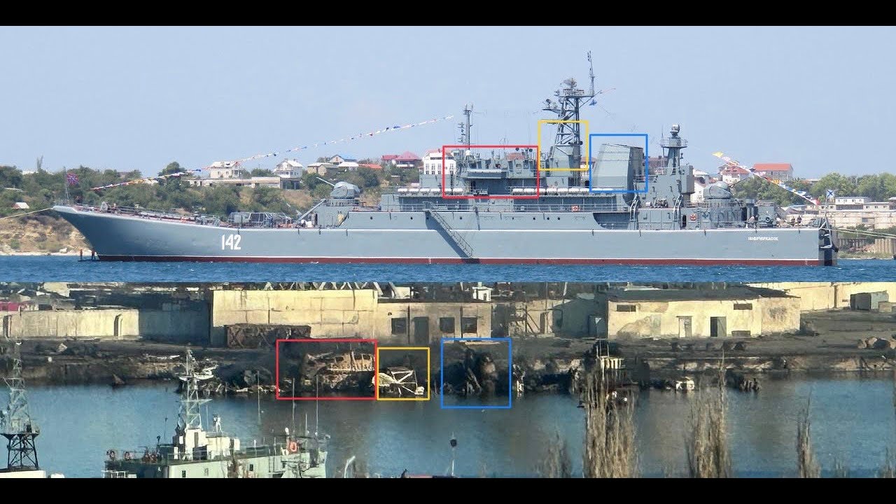 Ukraine claims successful attack on Russian Naval ship 'Novocherkassk' in Crimean waters