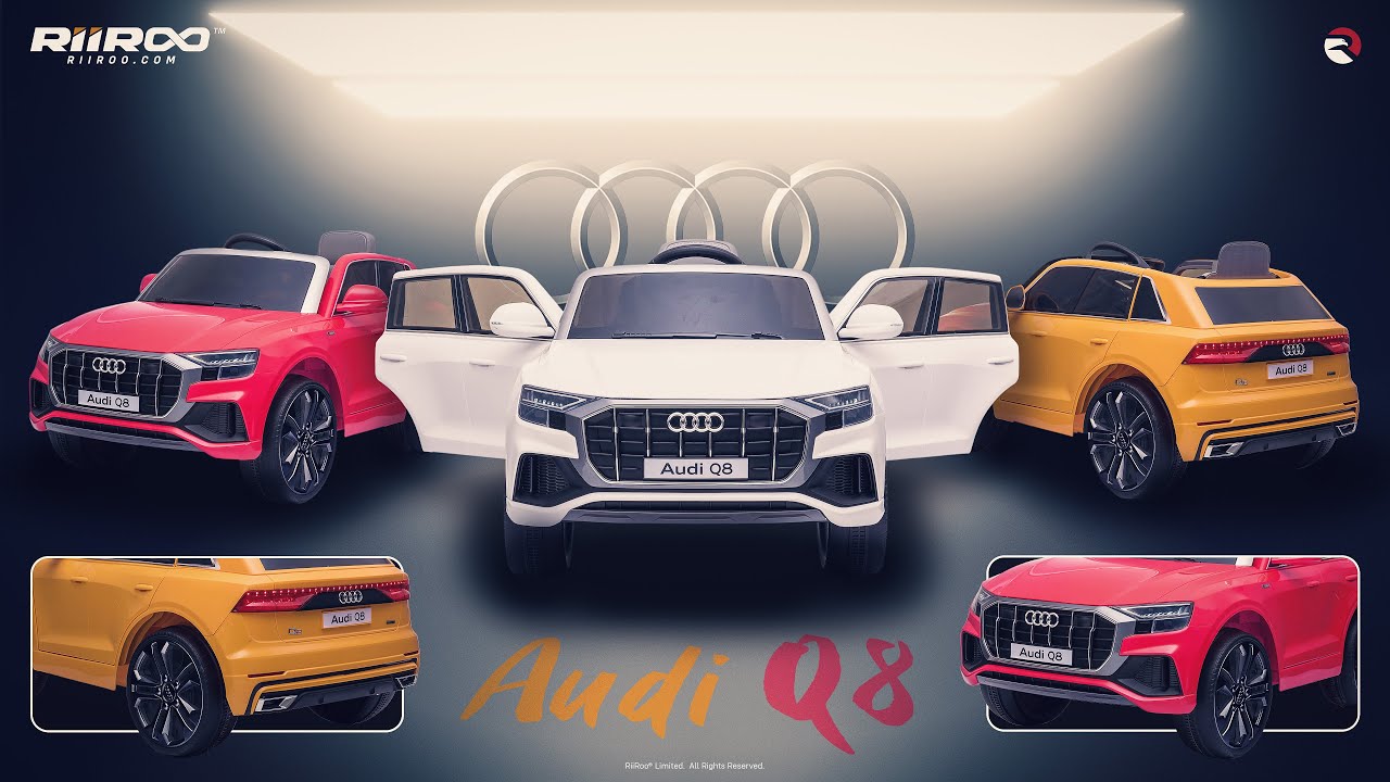 Audi Q8 S Line Licensed 12v Battery Electric Ride On Car For Kids With Parental Remote Control Youtube
