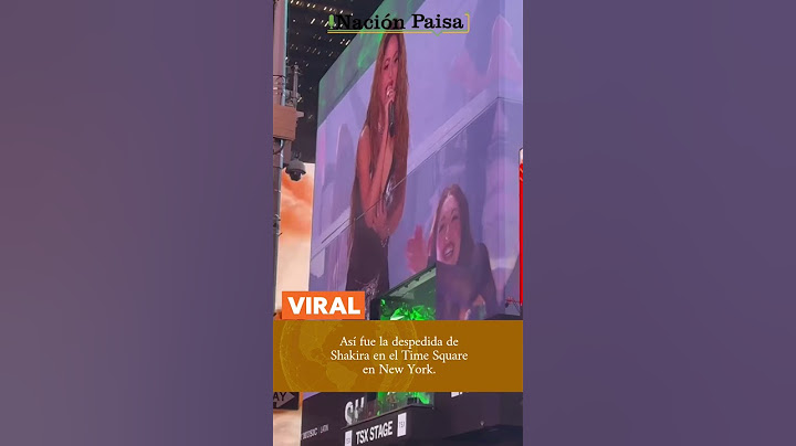 Thank You New York! Así fue la despedida de #Shakira en su histórica presentación en el Time Square.