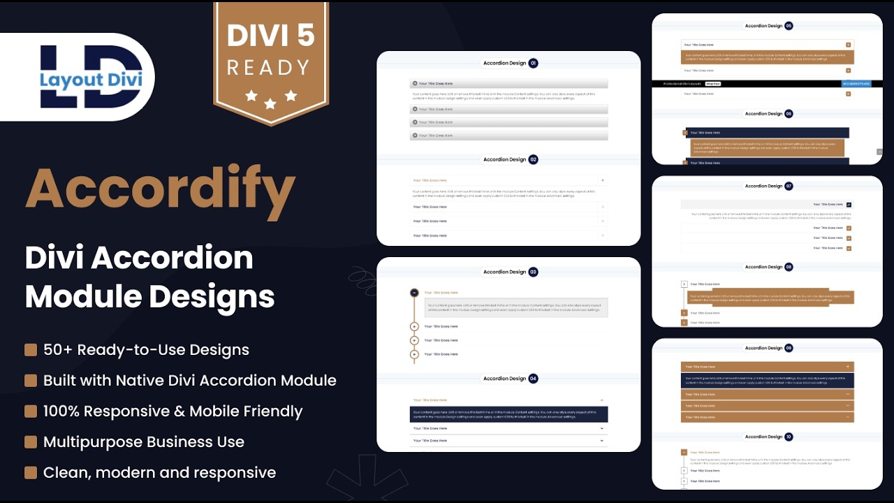 How to Import & Use Divi 5 Accordion Module Designs | Step-by-Step ...