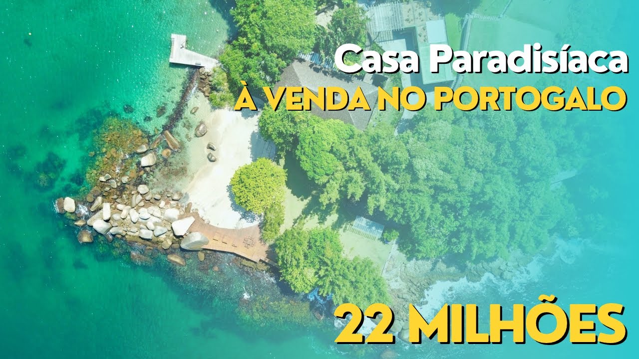 Casa paradisíaca com praia privativa e heliponto no Portogalo
