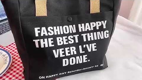 Túi xách tote nữ đi học đi chơi xinh đẹp canvas 2 ngăn rộng thời trang để đồ dùng sách vở