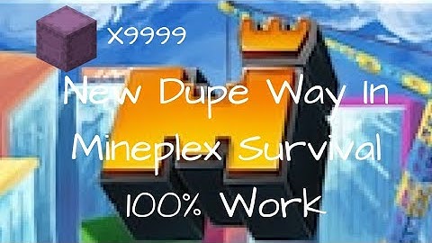 New Ways To Dupe In Mineplex Survival 100% working【Minecraft Mineplex】