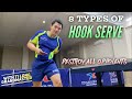 8 types of hook serve in table tennis destroy all opponents  tips and tactics