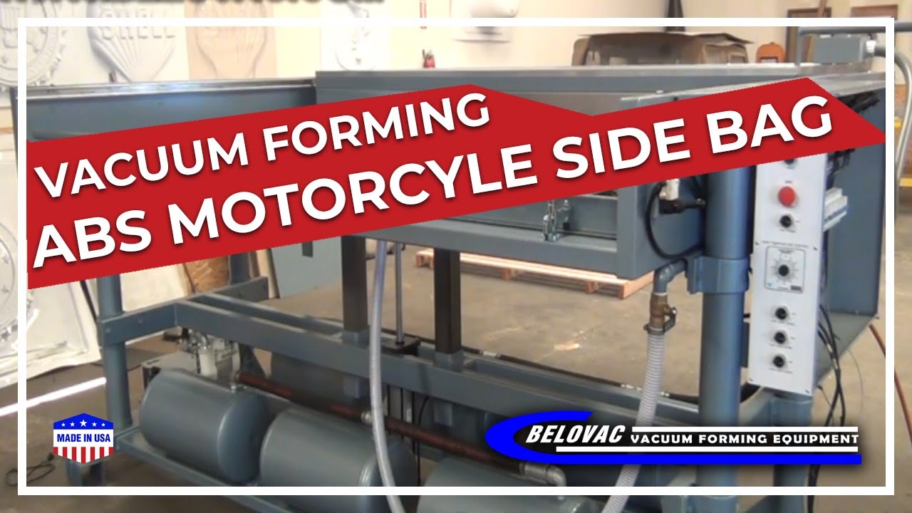 Belovac Equipment Vacuum forming ABS Motorcyle side bag YouTube