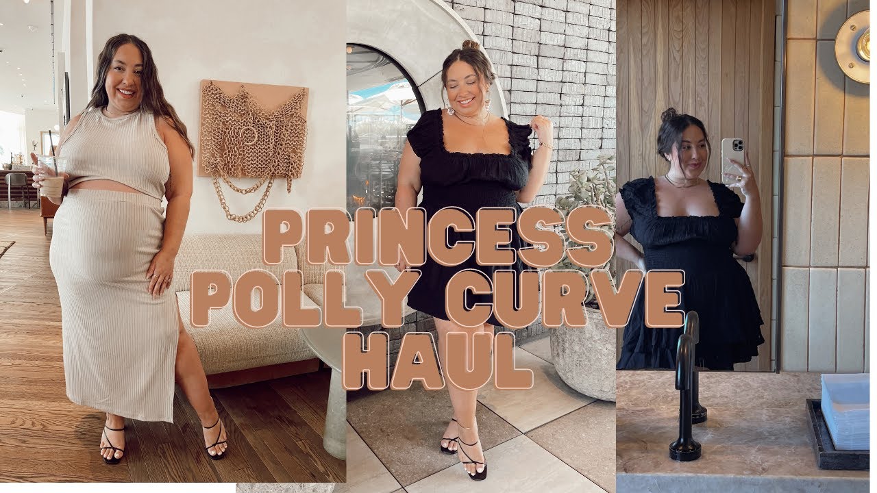 PRINCESS POLLY CURVE TRY ON HAUL + REVIEW  | PLUS SIZE + PREGNANT CURVE HAUL