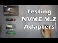Testing M.2 NVME SSD to PCIe Adapters X1, X4, X16 With Samsung 970 Evo Plus