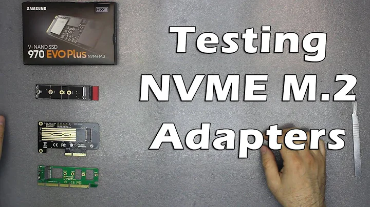 Testing M.2 NVME SSD to PCIe Adapters X1, X4, X16 With Samsung 970 Evo Plus